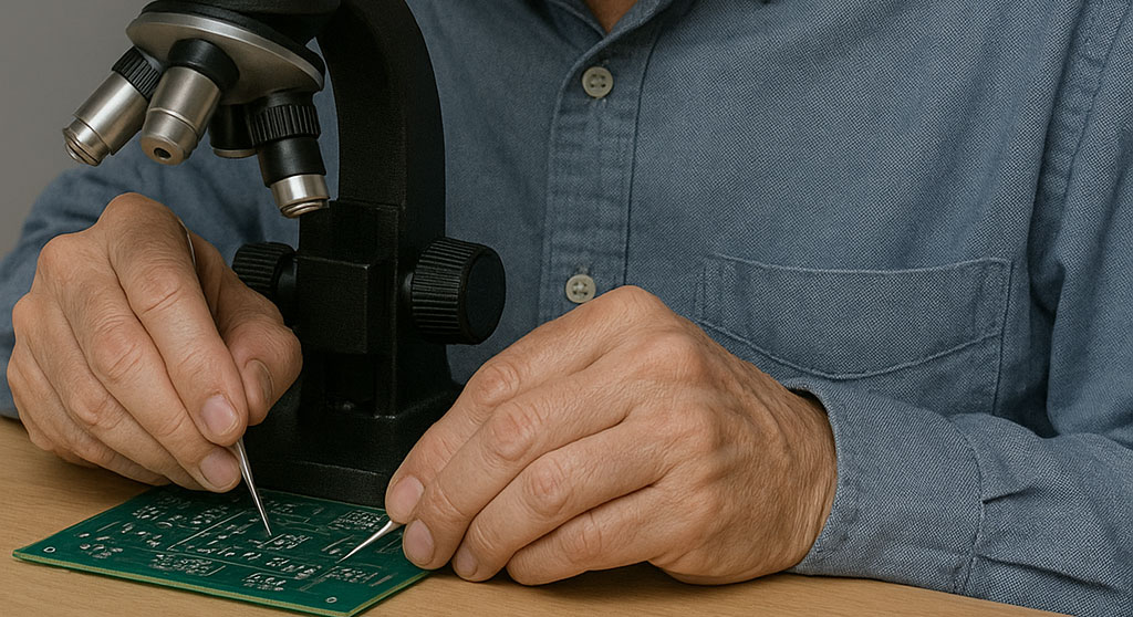 Manual microscope inspection