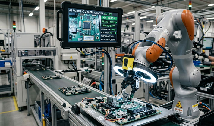 AI and machine vision in robotic assembly